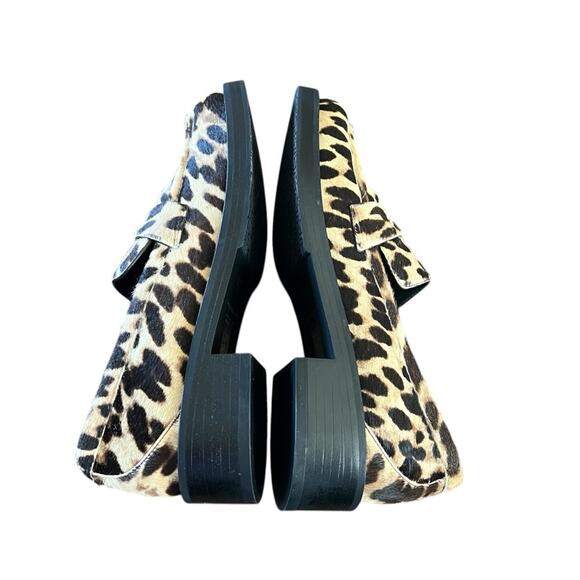 Stuart Weitzman Palmer Bold Penny Loafer Calf Hair Leopard Print NEW Size 7.5 - Picture 10 of 13